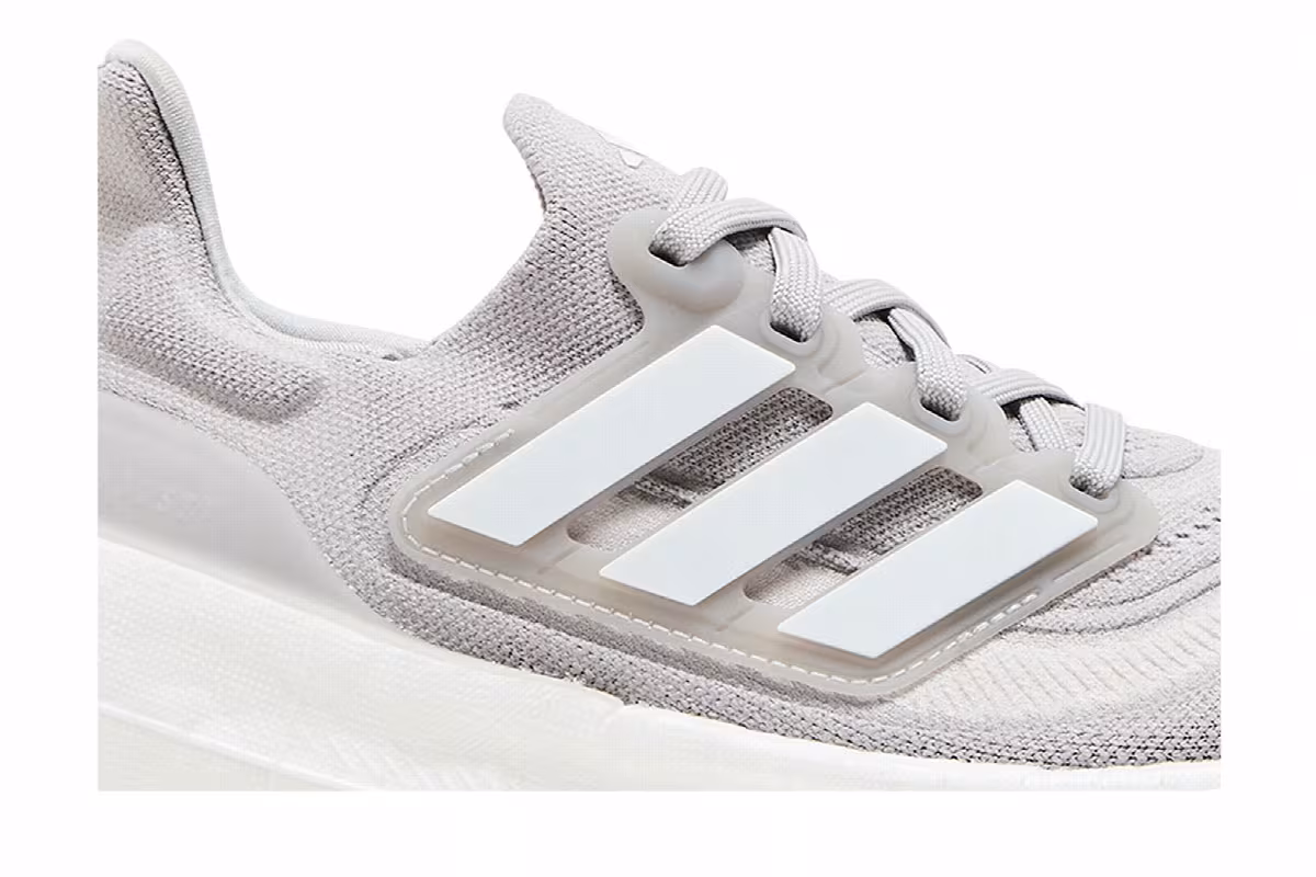 adidas Women's UltraBoost Light Grey White, view 3