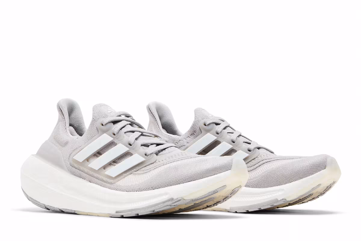 adidas Women's UltraBoost Light Grey White, view 9