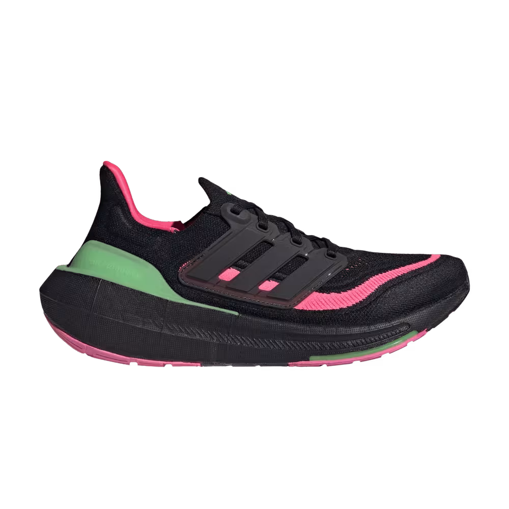 Adidas Women's UltraBoost Light Black Lucid Lime Pink