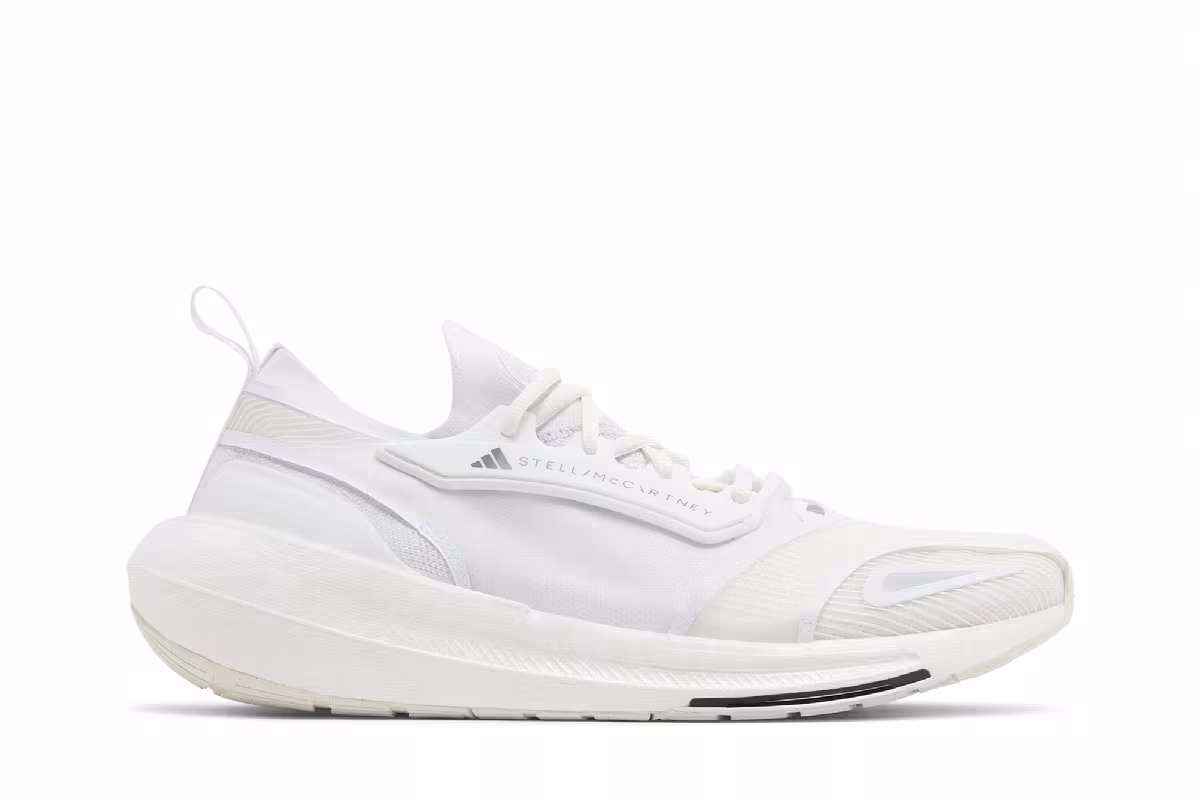 Stella McCartney x adidas Women's UltraBoost Light White Black, view 2