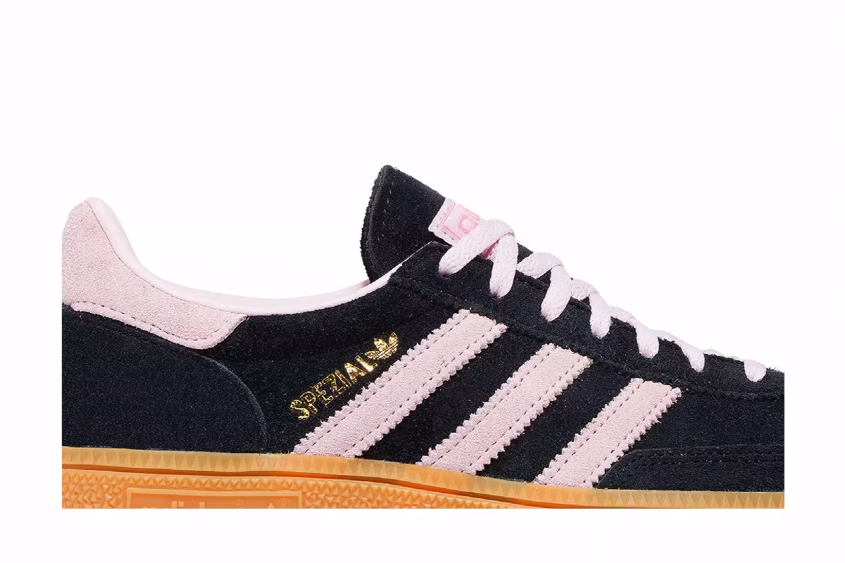 adidas Women's Handball Spezial Black Clear Pink Gum, view 3