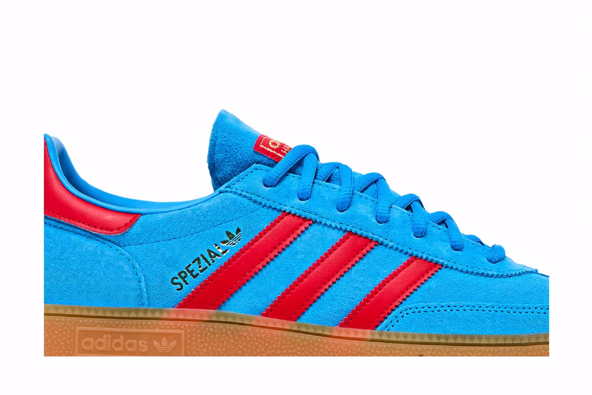 adidas Handball Spezial Bright Blue Vivid Red, view 3
