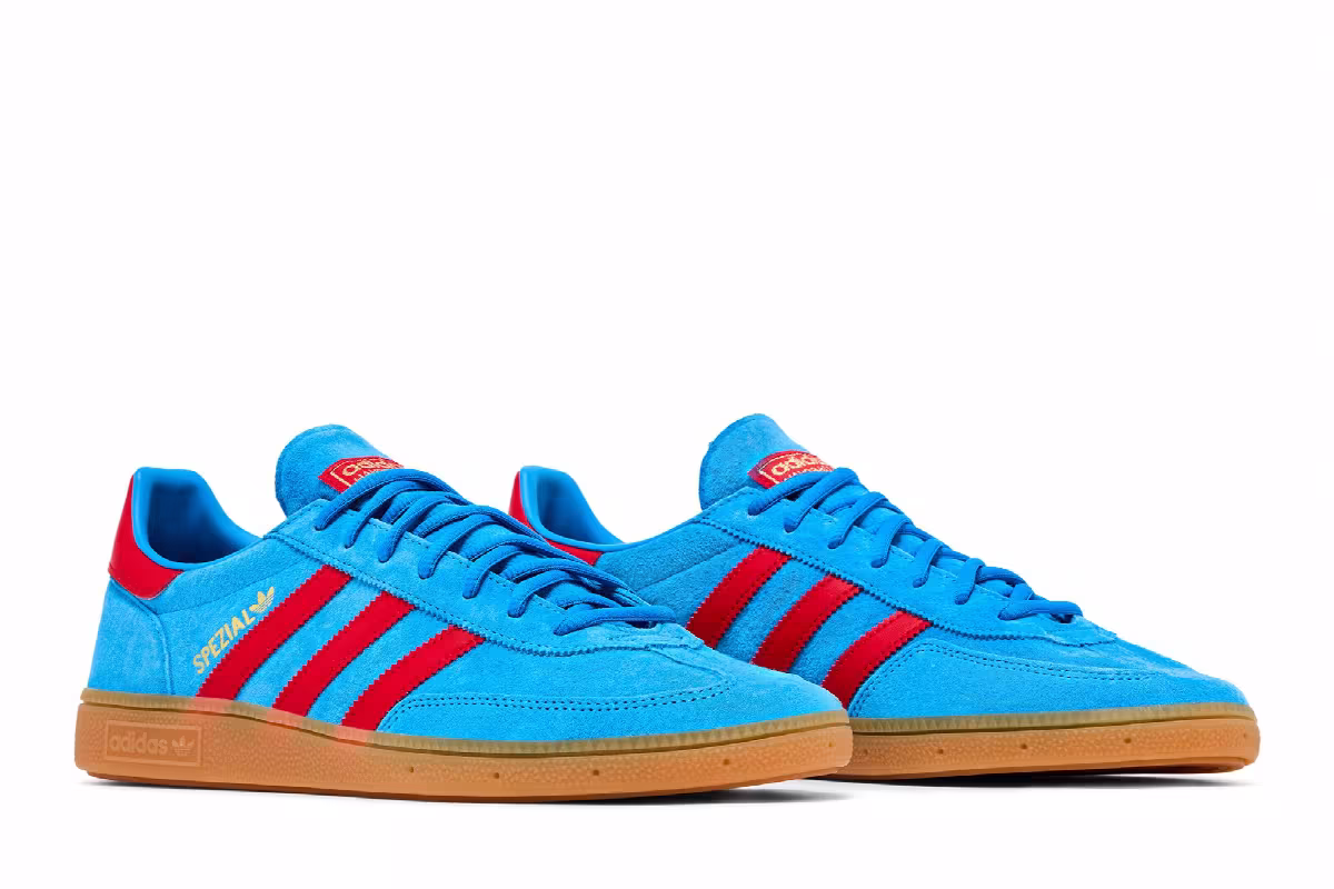 adidas Handball Spezial Bright Blue Vivid Red, view 9