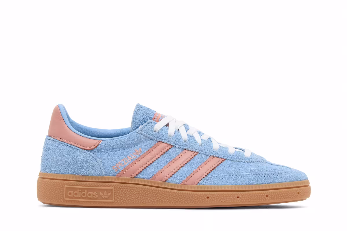 adidas Women's Handball Spezial Light Blue Wonder Clay, view 2