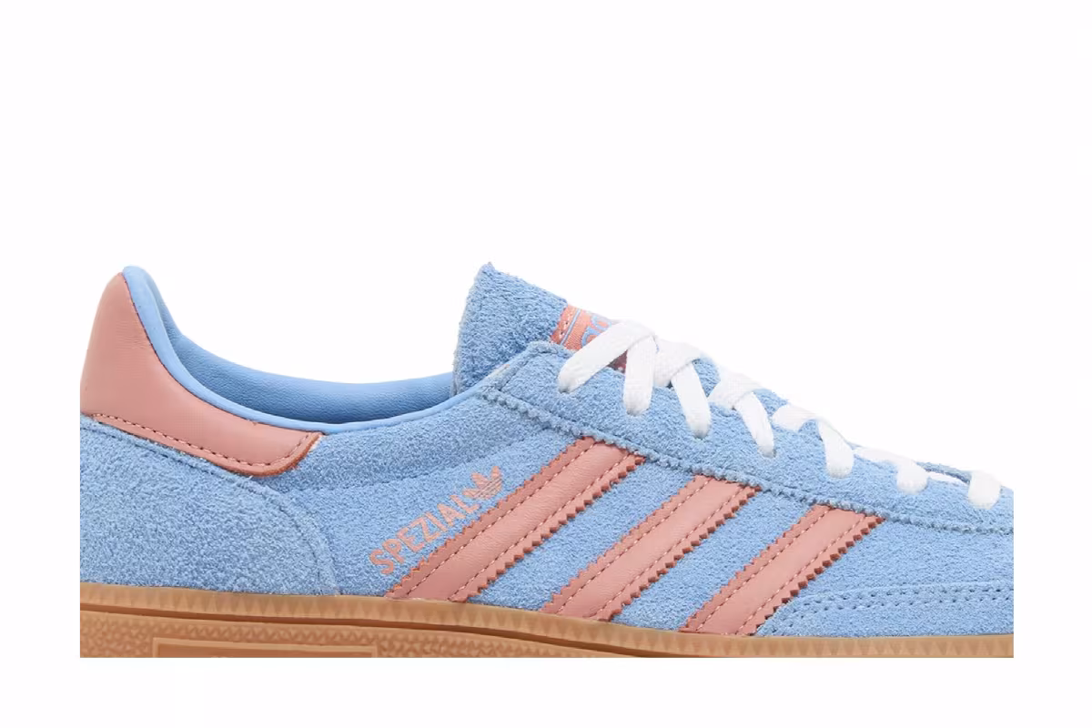 adidas Women's Handball Spezial Light Blue Wonder Clay, view 3