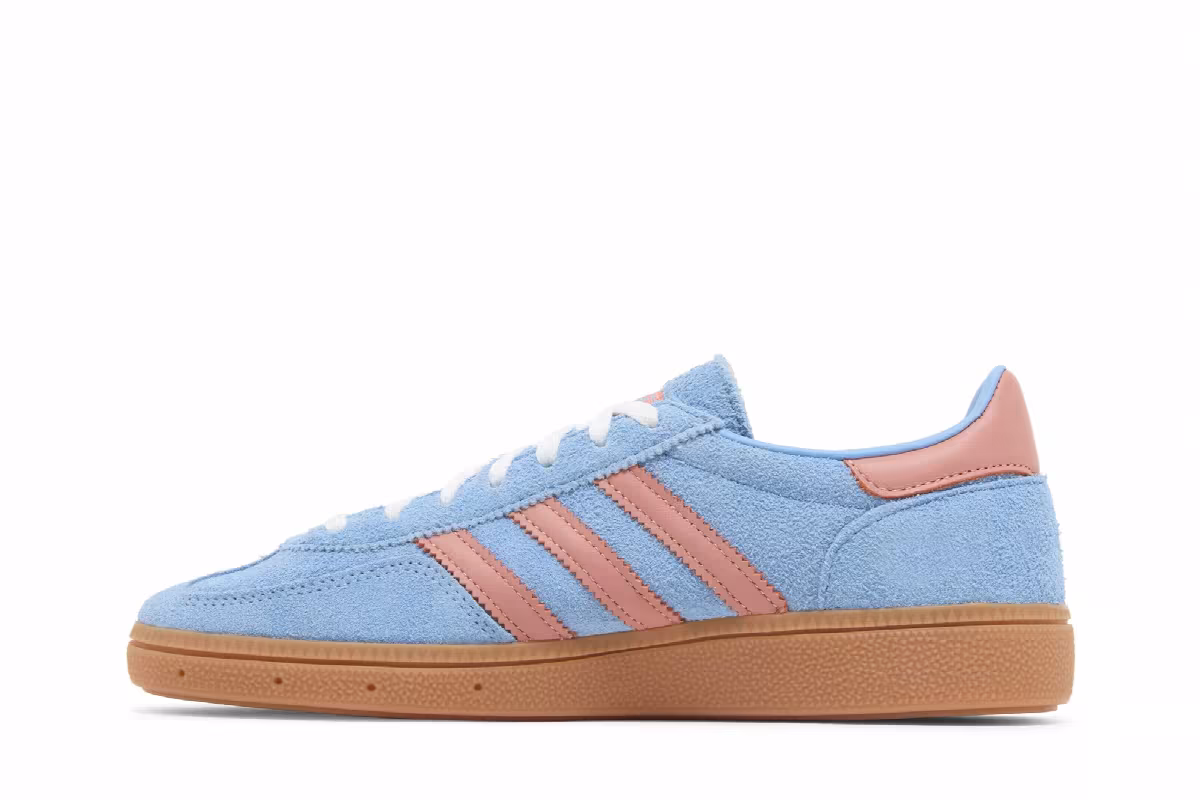 adidas Women's Handball Spezial Light Blue Wonder Clay, view 4