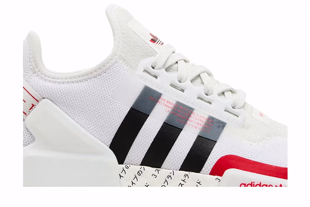 adidas NMD_R1 V2 Japanese Print - White Red, view 3