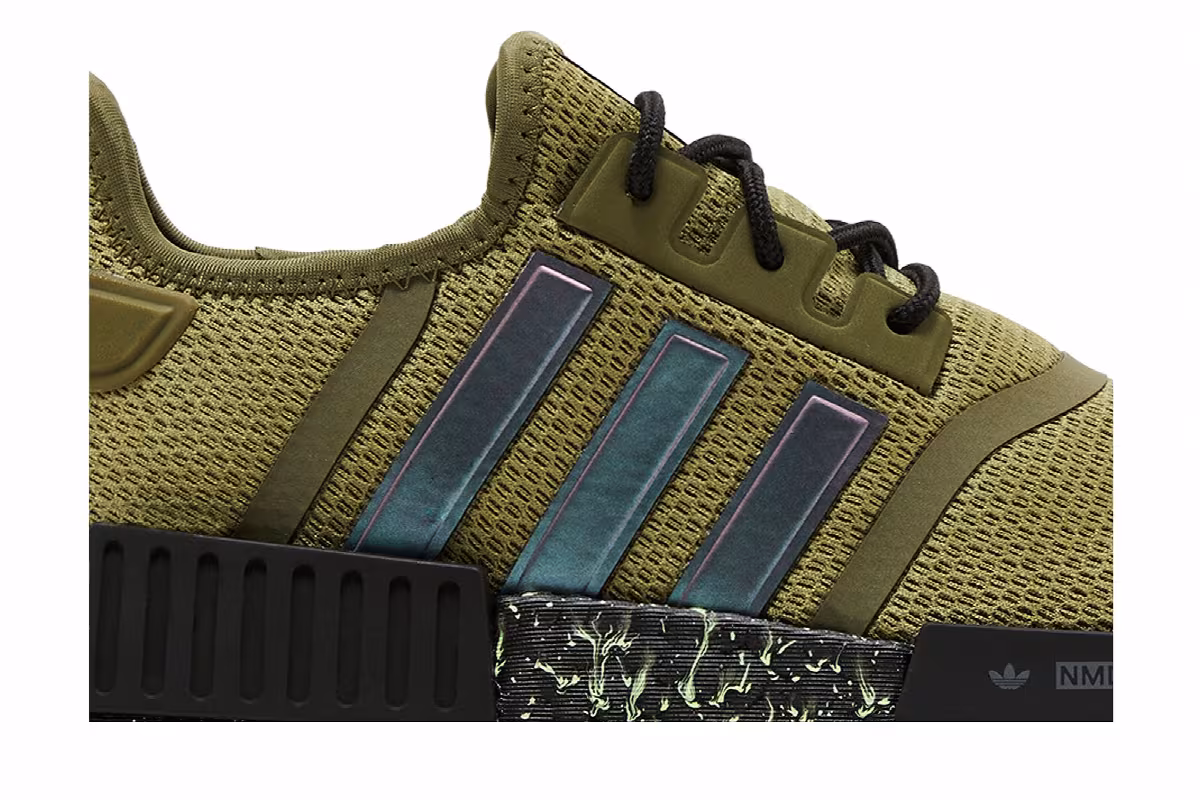 adidas NMD_R1 Focus Olive Black, view 3