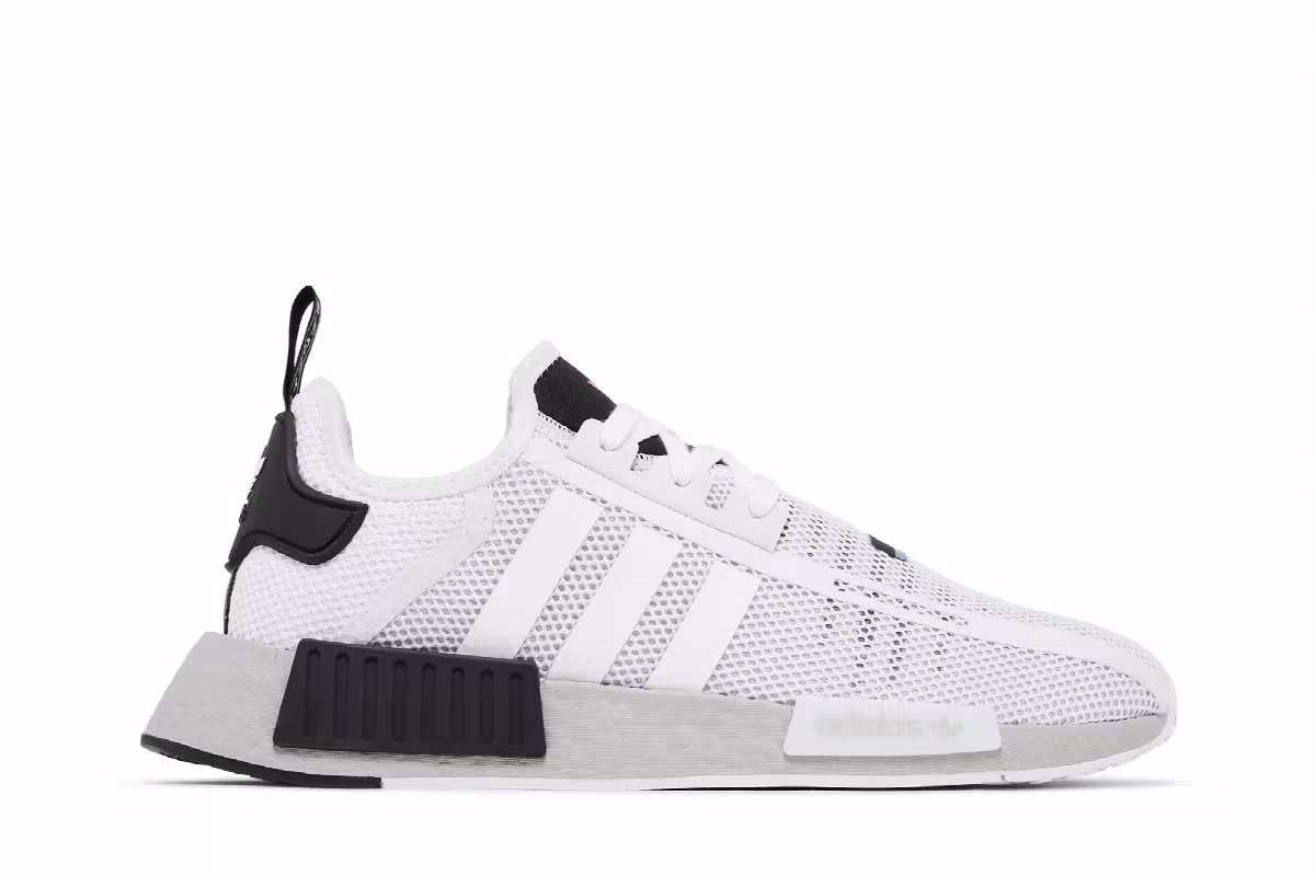 adidas NMD_R1 White Grey Black, view 2