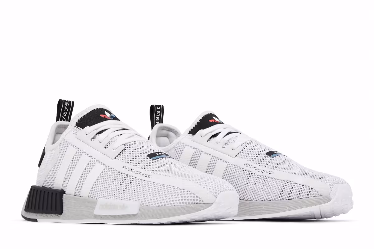 adidas NMD_R1 White Grey Black, view 9