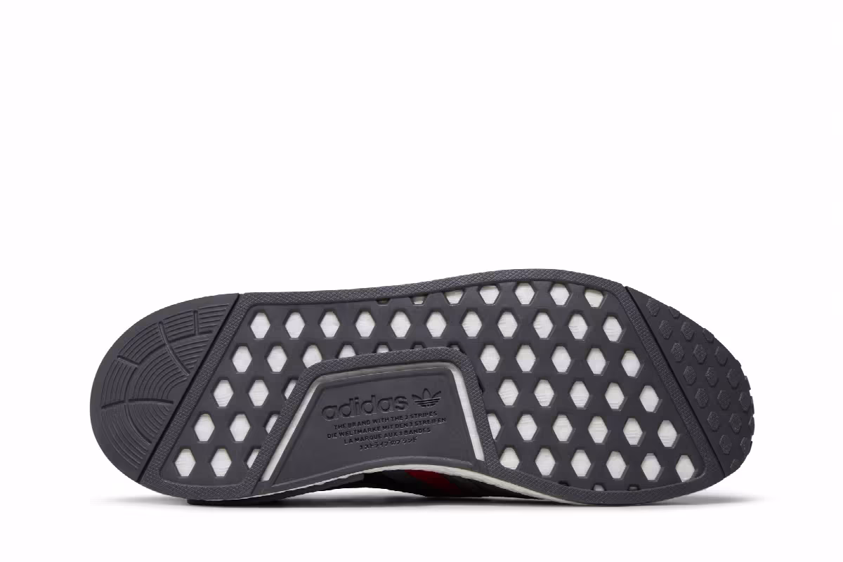 adidas NMD_R1 Grey Scarlet Blue, view 5
