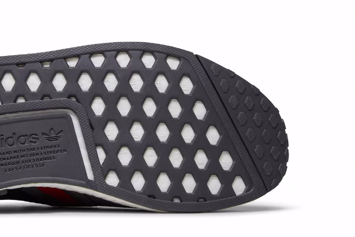adidas NMD_R1 Grey Scarlet Blue, view 6
