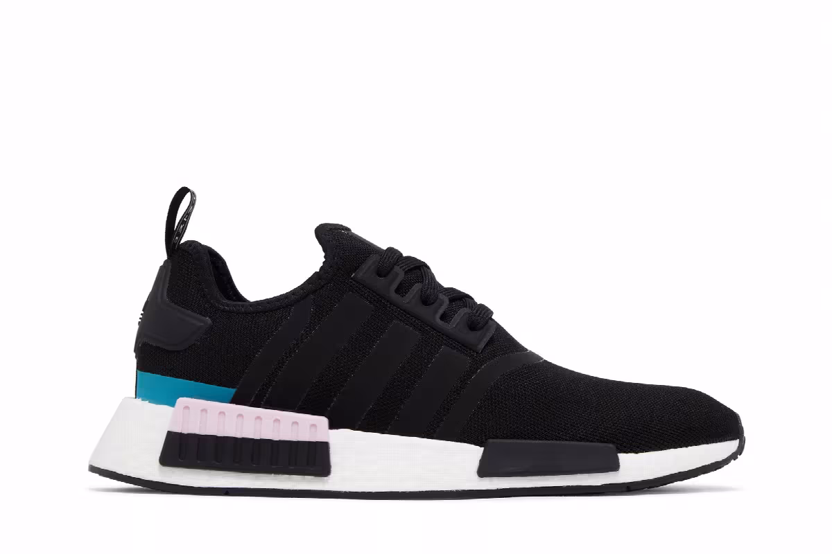 adidas NMD_R1 Black Teal Pink, view 2