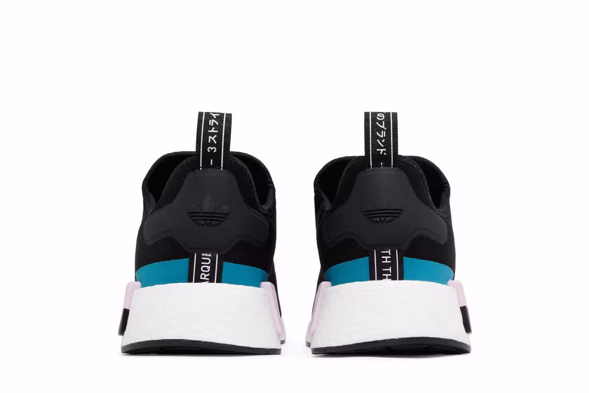 adidas NMD_R1 Black Teal Pink, view 7