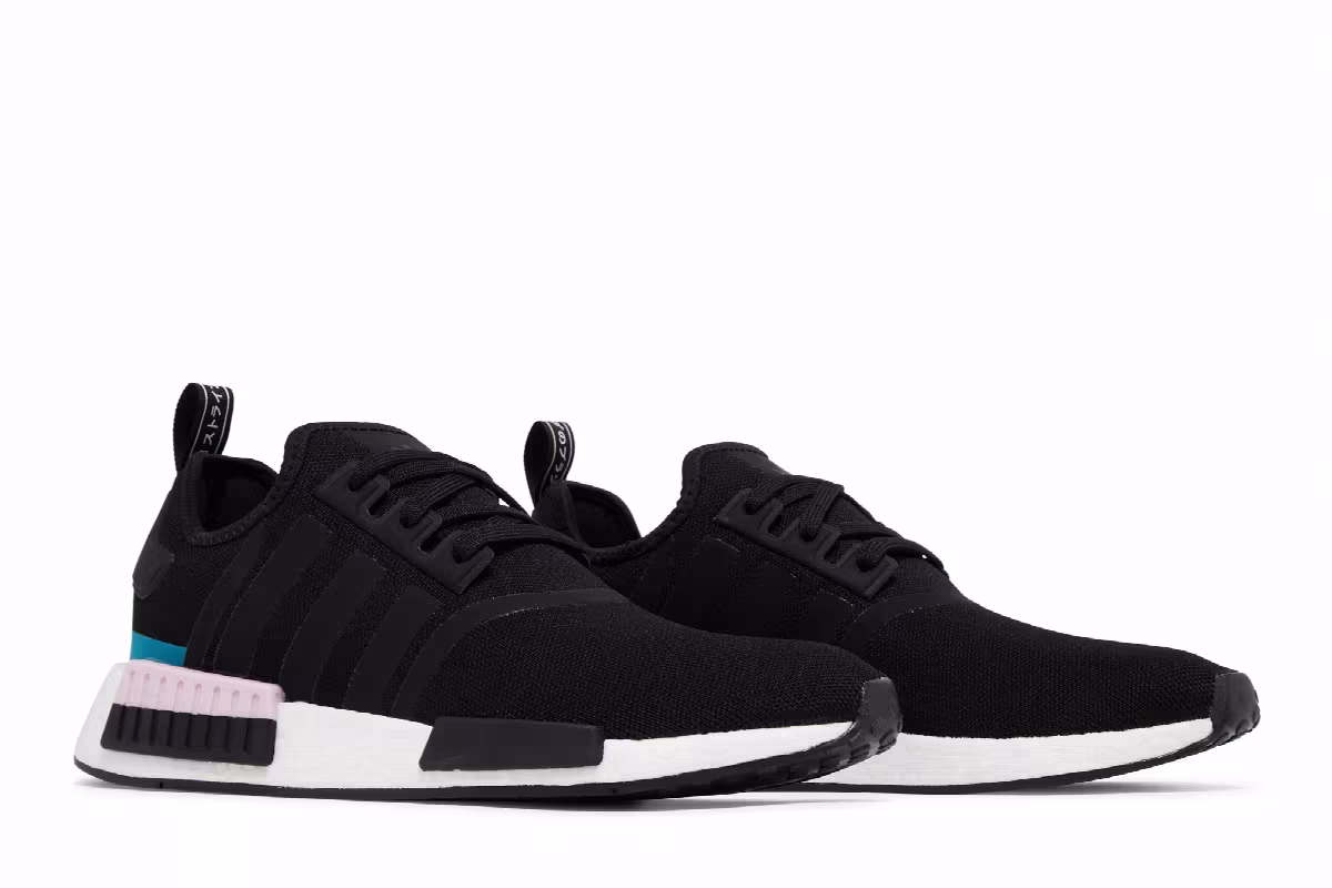 adidas NMD_R1 Black Teal Pink, view 9
