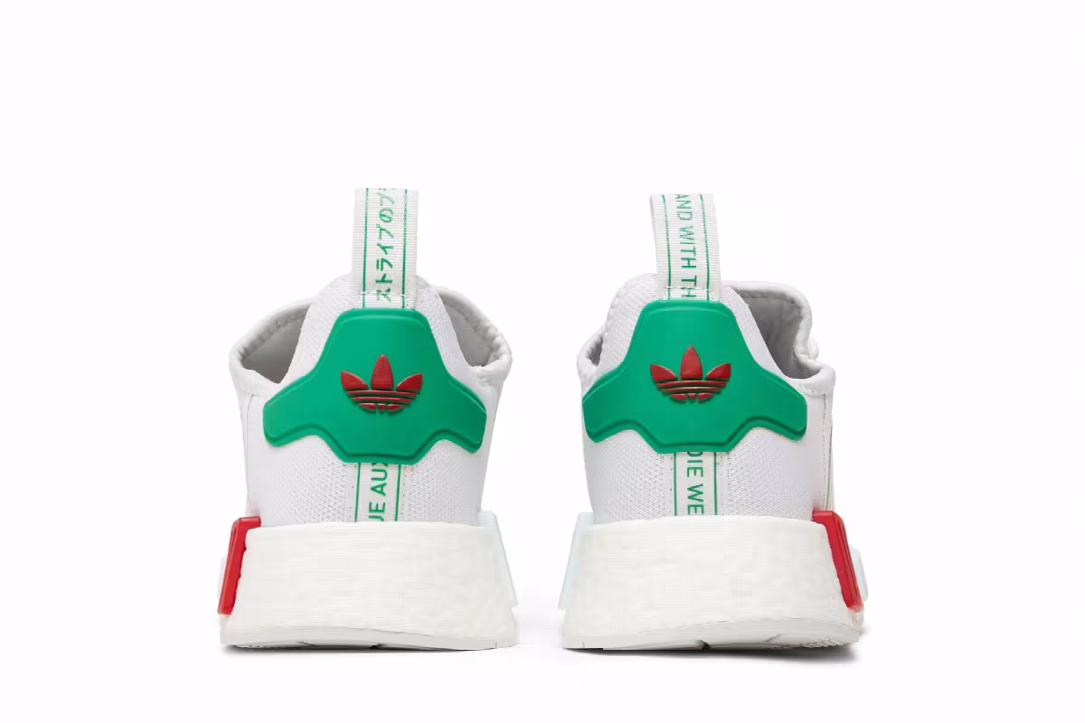 adidas NMD_R1 White Red Green, view 7