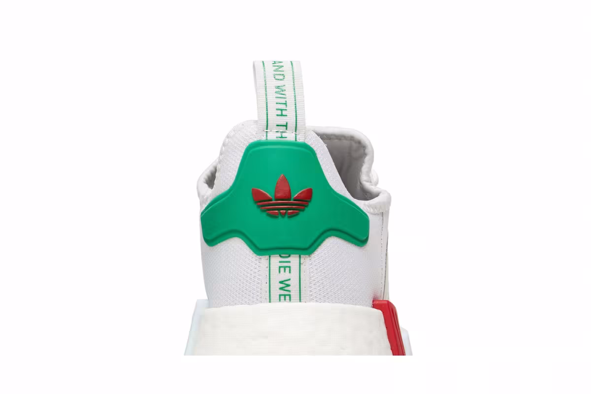 adidas NMD_R1 White Red Green, view 8