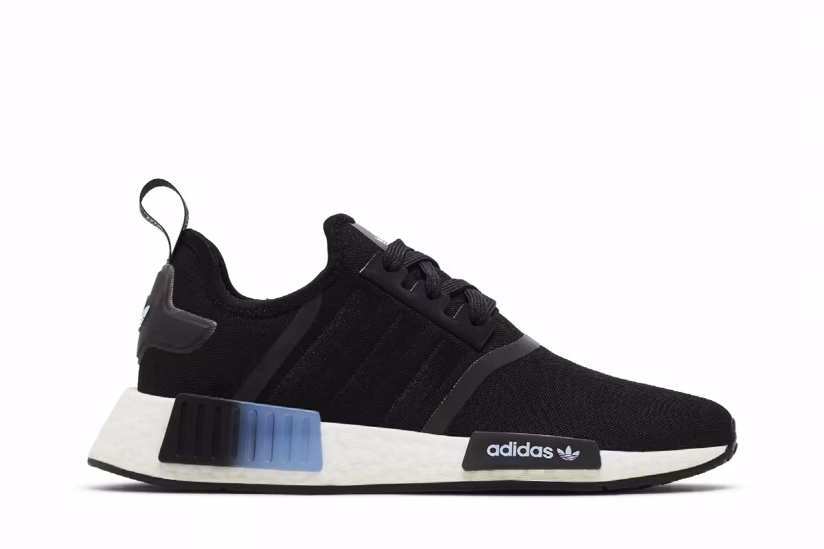 adidas Women's NMD_R1 Black Blue Dawn, view 2