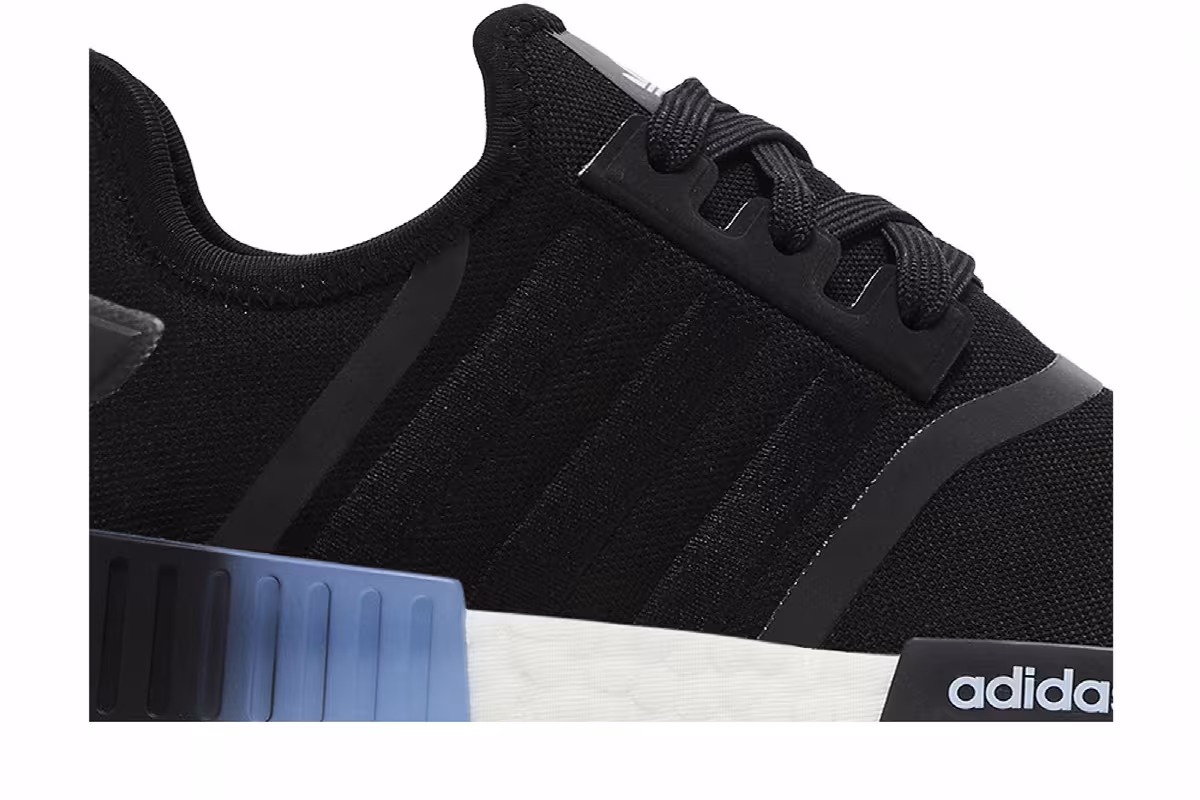adidas Women's NMD_R1 Black Blue Dawn, view 3