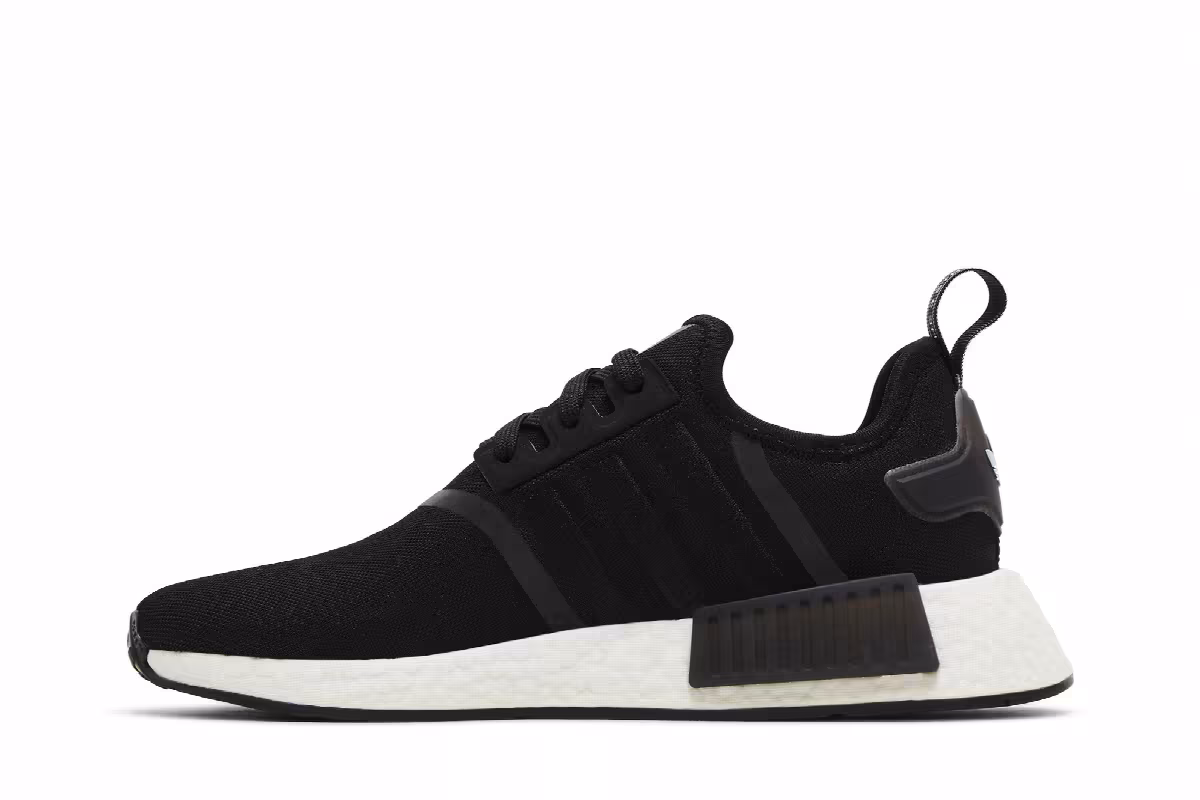 adidas Women's NMD_R1 Black Blue Dawn, view 4