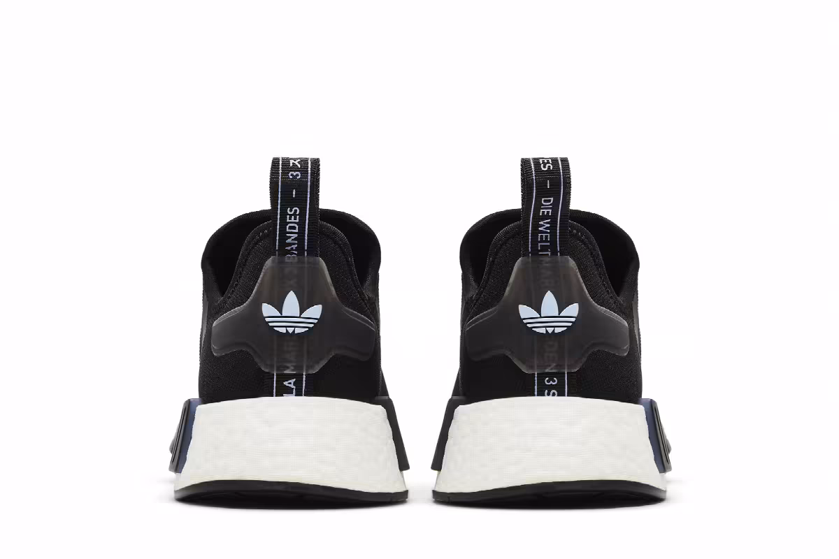 adidas Women's NMD_R1 Black Blue Dawn, view 7