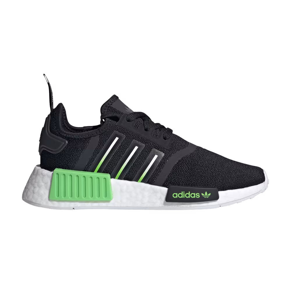 Adidas NMD_R1 J Black Lucid Lime
