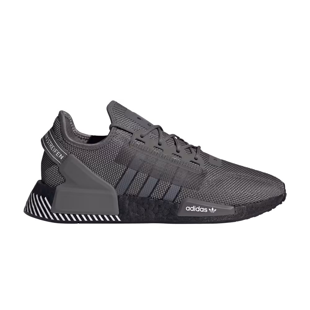 Adidas NMD_R1 V2 Grey Black Heel Stripes