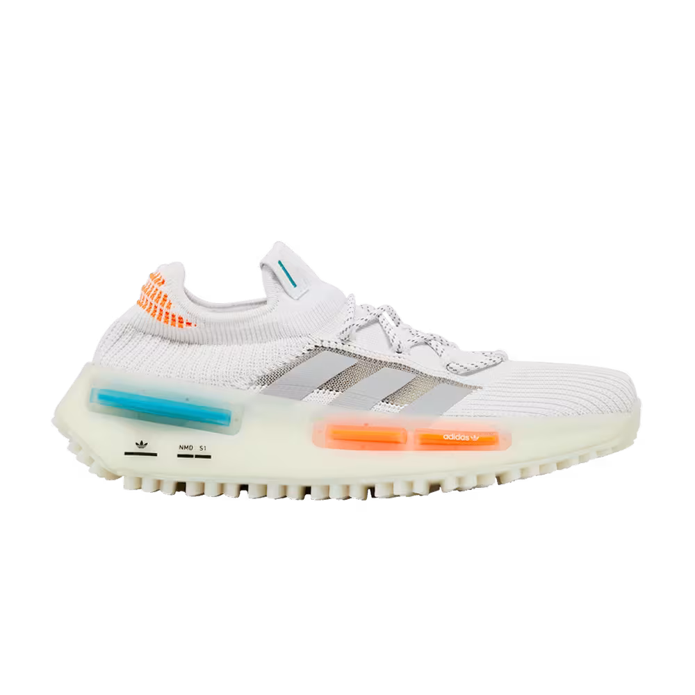 adidas NMD_S1 White Orange Teal