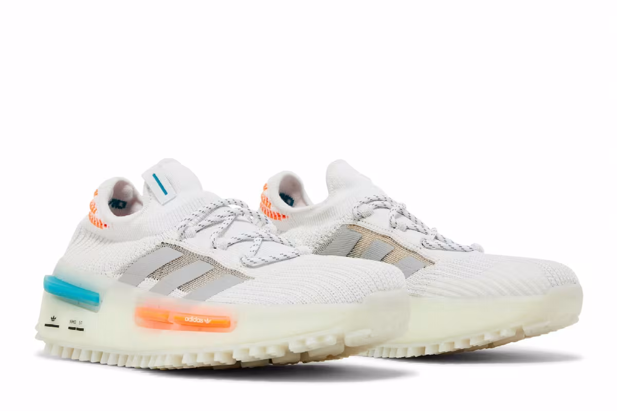 adidas NMD_S1 White Orange Teal, view 9