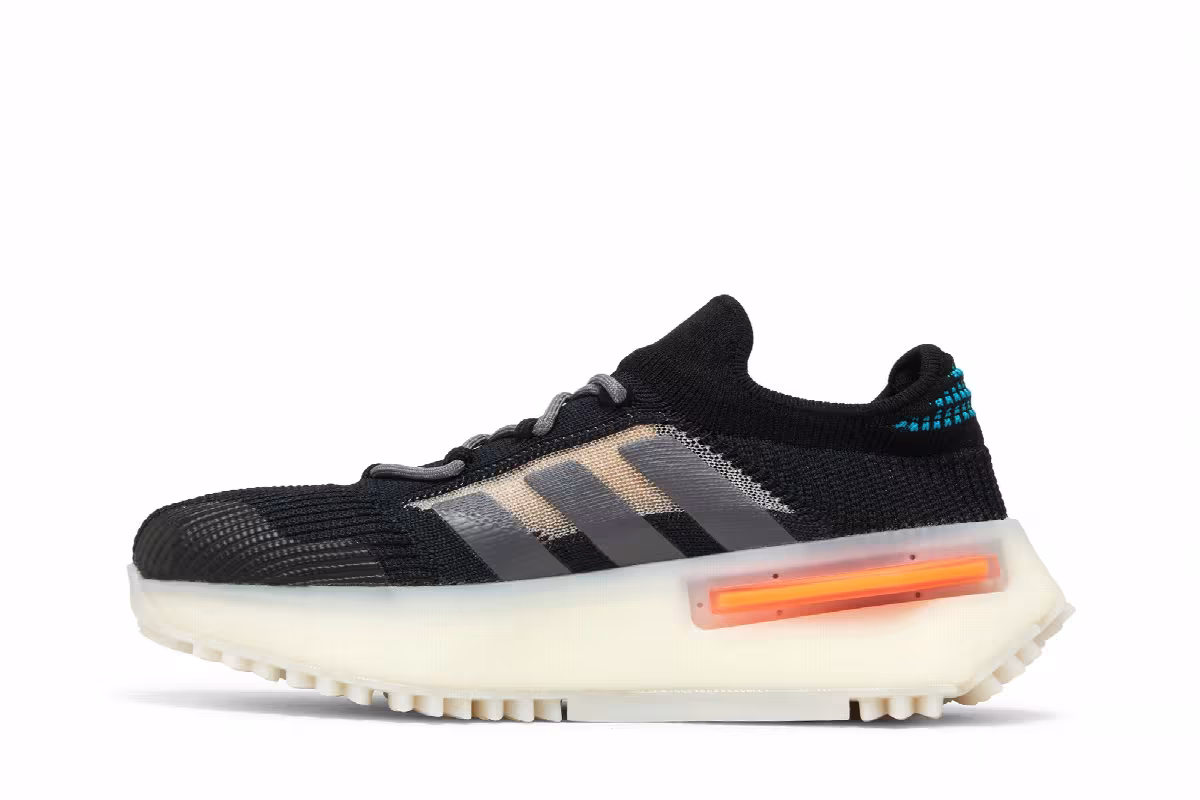 adidas NMD_S1 Black Teal Orange, view 4