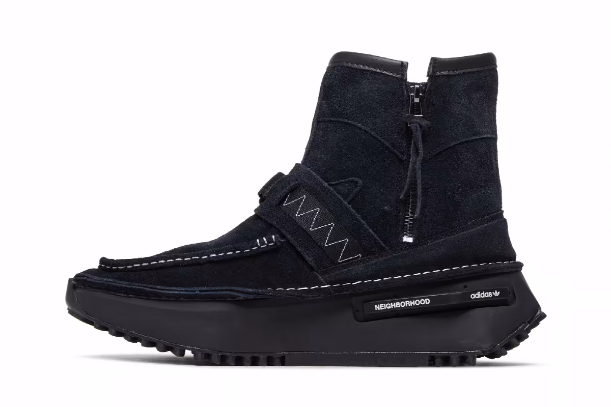 Neighborhood x adidas NMD_S1 Boots Black, view 4