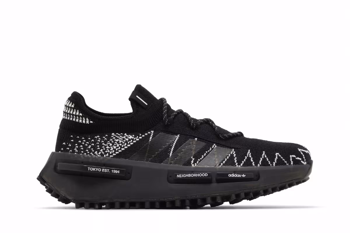 Neighborhood x adidas NMD_S1 Black, view 2