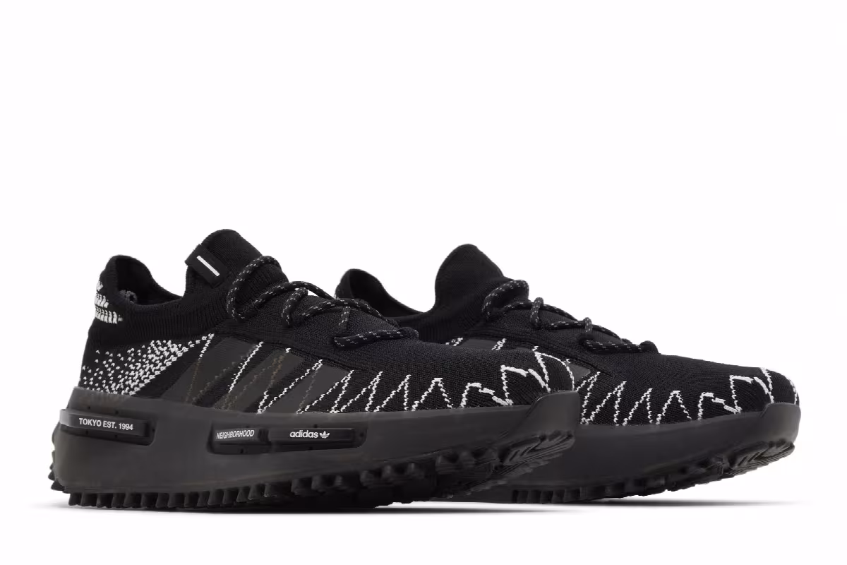 Neighborhood x adidas NMD_S1 Black, view 9