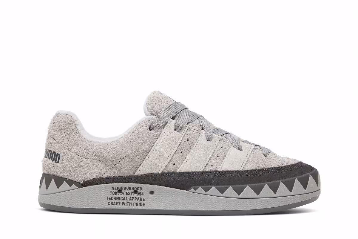 Neighborhood x adidas Adimatic Charcoal, view 2