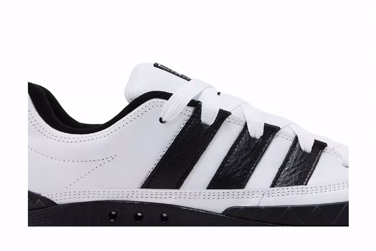 atmos x adidas Adimatic White Black, view 3