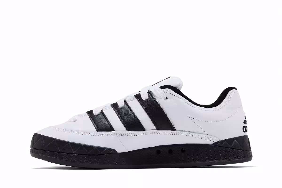 atmos x adidas Adimatic White Black, view 4