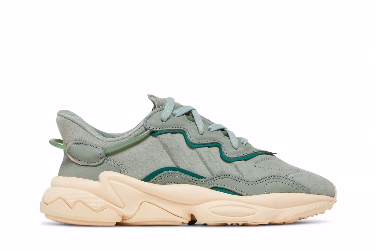 adidas Women's Ozweego Silver Green Sand Strata, view 2