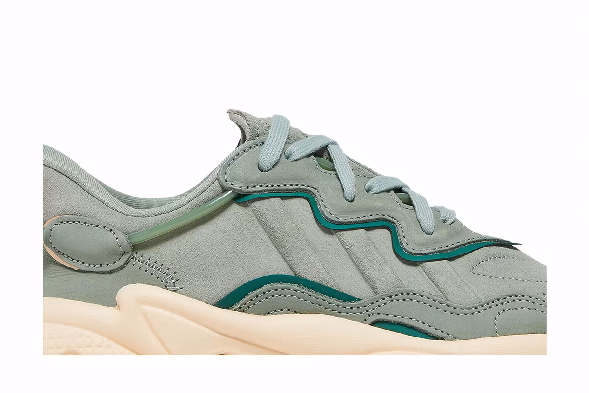 adidas Women's Ozweego Silver Green Sand Strata, view 3
