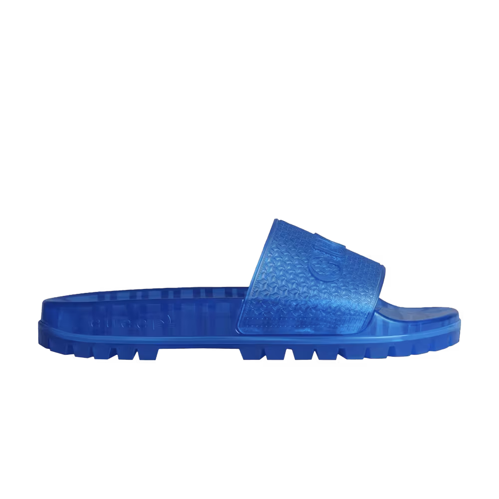 Gucci x adidas Adilette Slide Sandal Transparent Blue