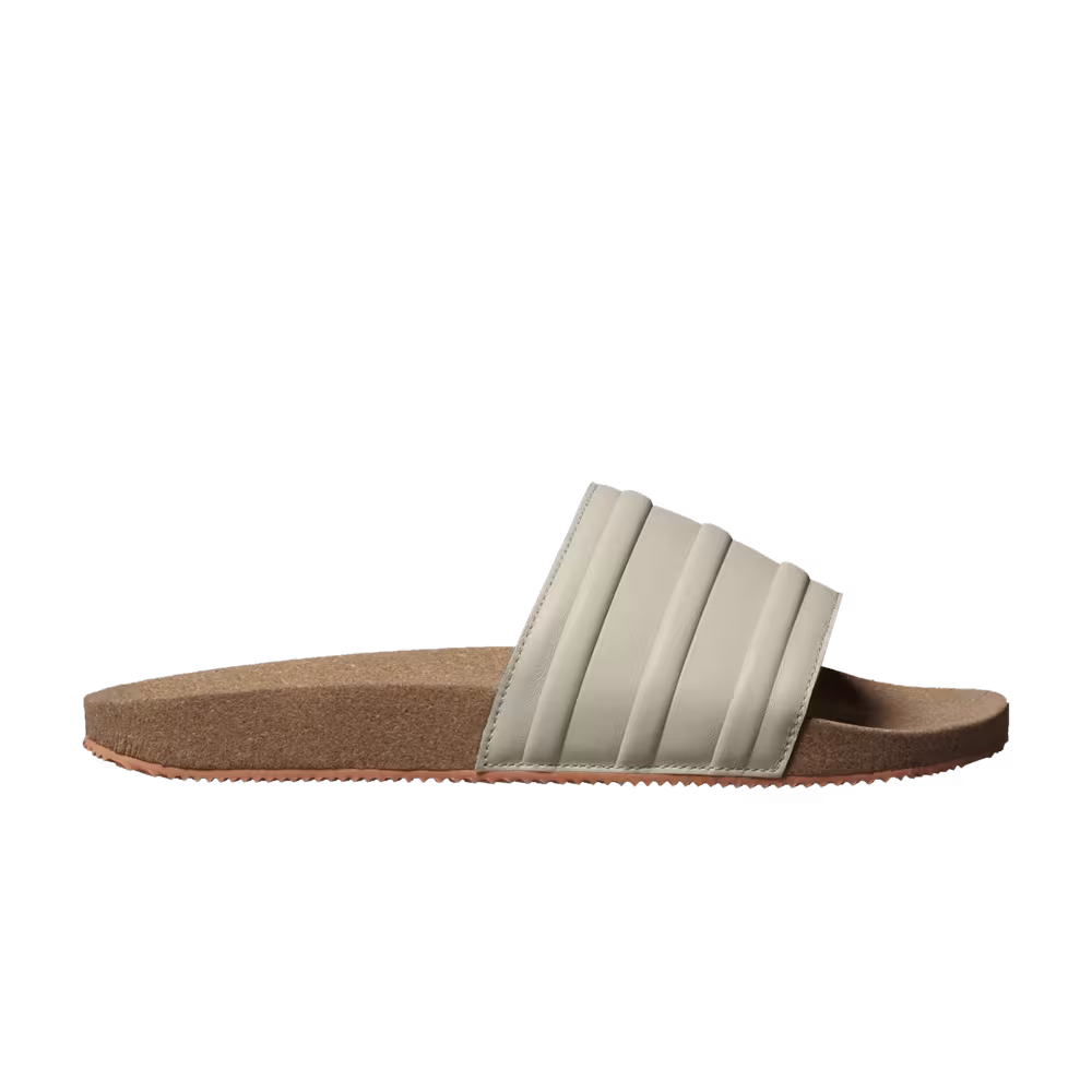 adidas Adilette Premium Slides Cork Pack - Aluminium