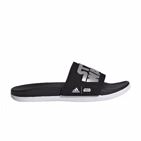 Star Wars x adidas Adilette Comfort Slide Kids 'Black Silver Metallic'