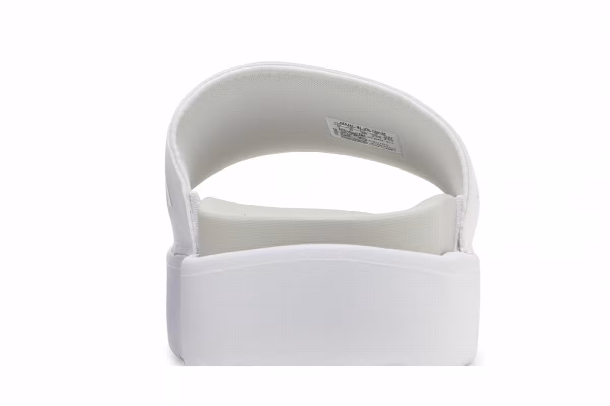 Adidas Women's Adilette Platform Slide White Zero Metallic, view 8