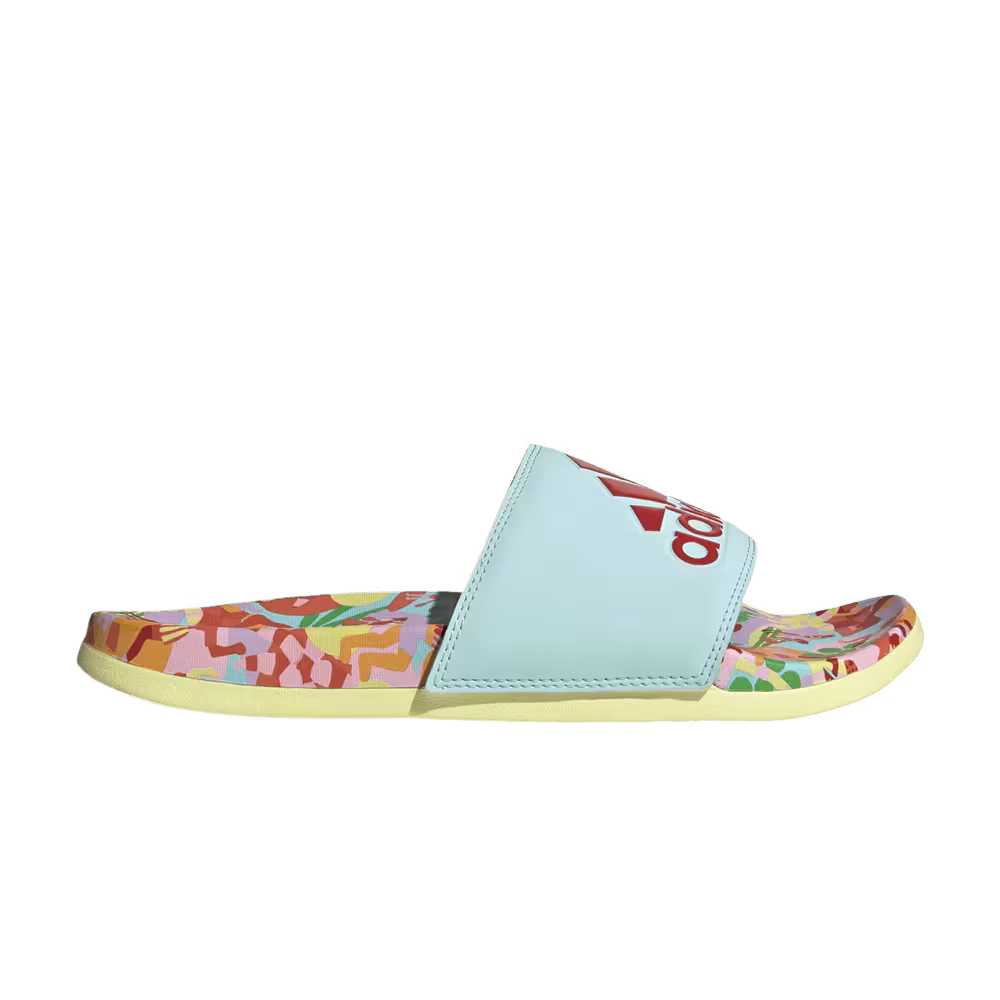 FARM Rio x adidas Women's Adilette Comfort Slide Floral