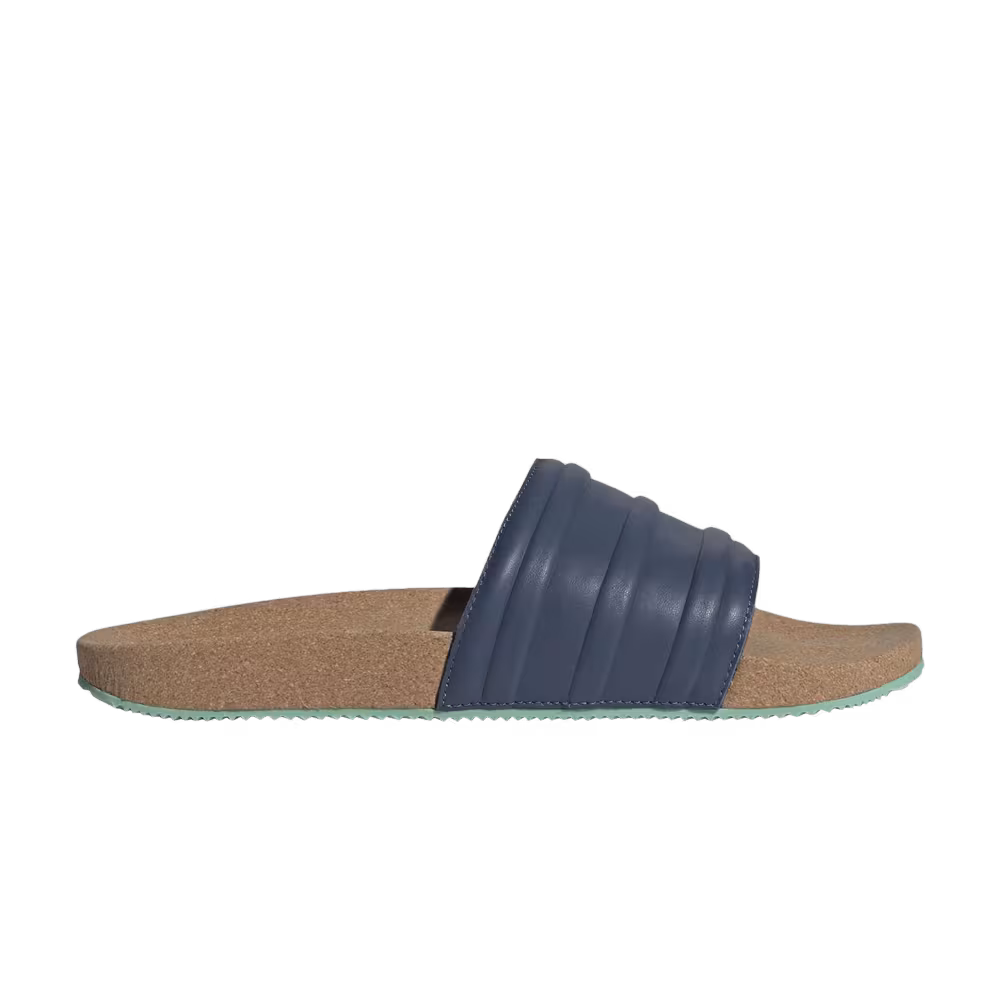 Adidas Adilette Premium Slides Cork Pack - Night Indigo
