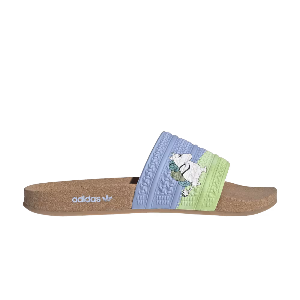 Moomin x adidas Women's Adilette Cork Slide Moomintroll