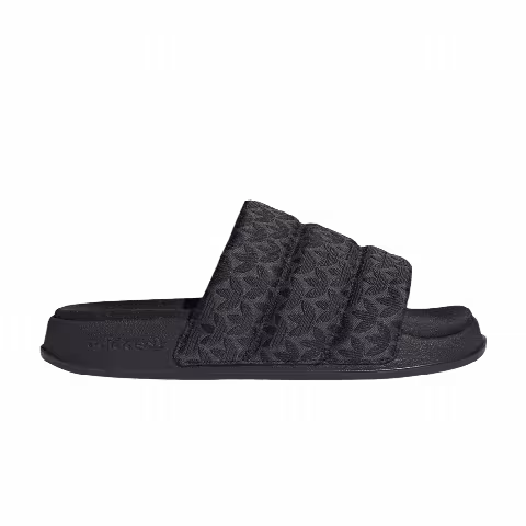 Adidas Wmns Adilette Essential Slides 'Trefoil Monogram - Black'