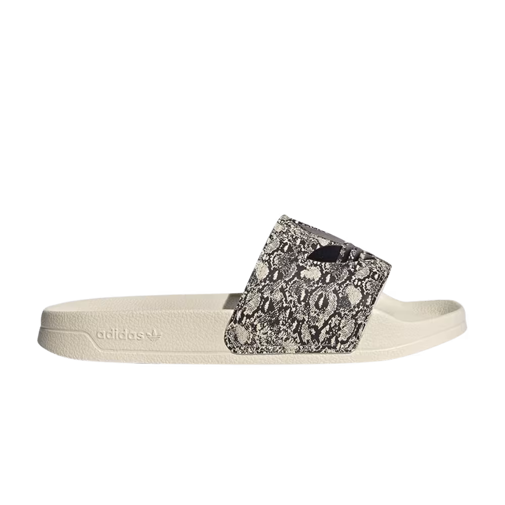 Adidas Women's Adilette Lite Slide Snakeskin - Wonder White