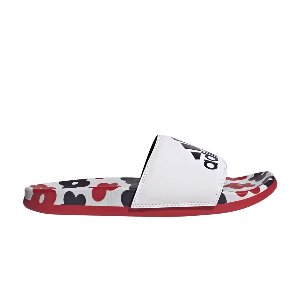 FARM Rio x adidas Women's Adilette Comfort Slide Floral - White