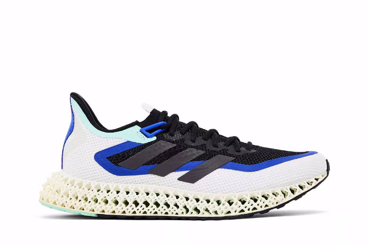 adidas 4DFWD Black Lucid Blue, view 2