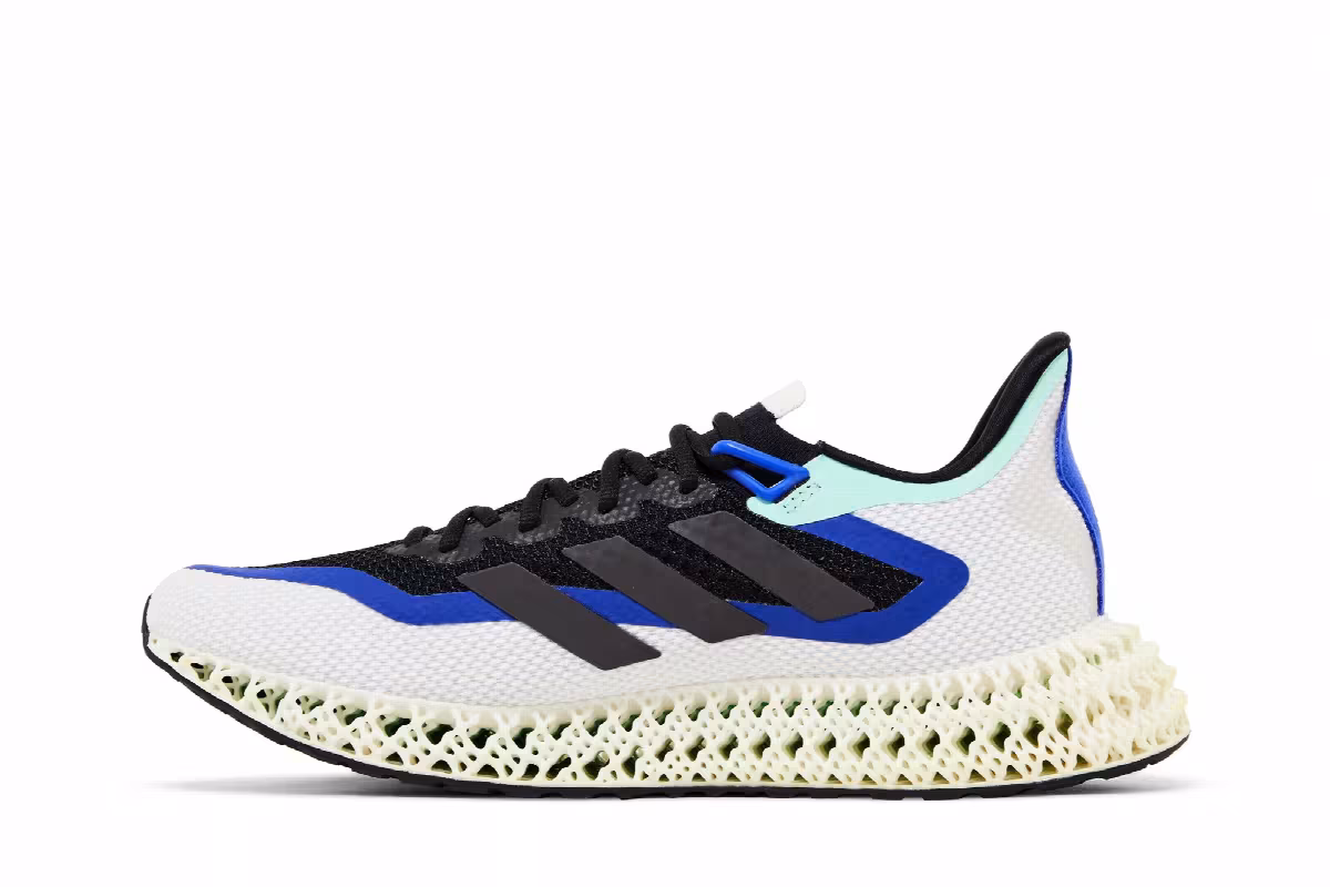 adidas 4DFWD Black Lucid Blue, view 4